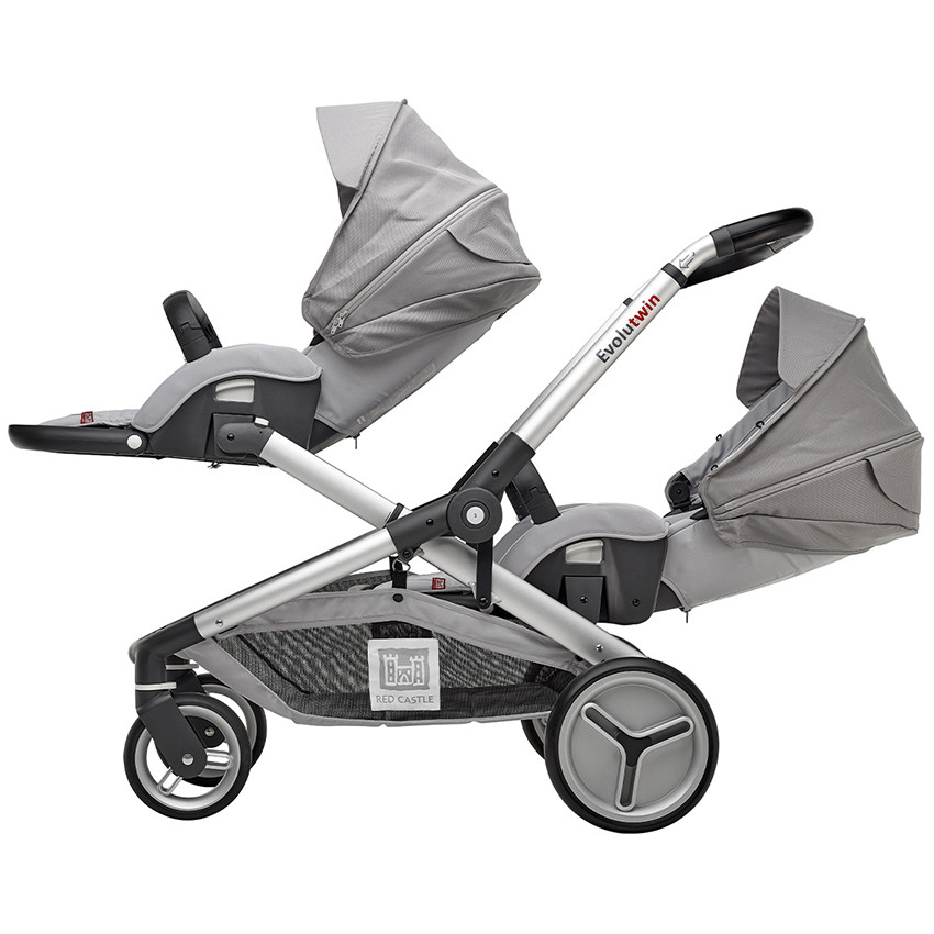 Poussette jumeaux Evolutwin® - Gris 