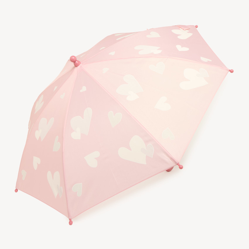 Parapluie fille motifs cœurs 