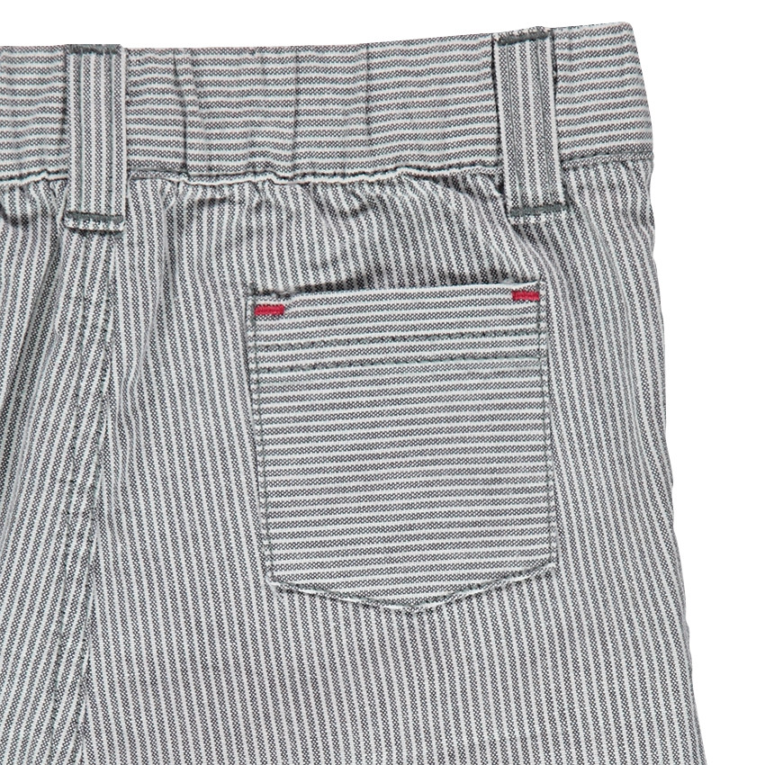 Ensemble tee-shirt effet trompe l'oeil et pantalon rayé 