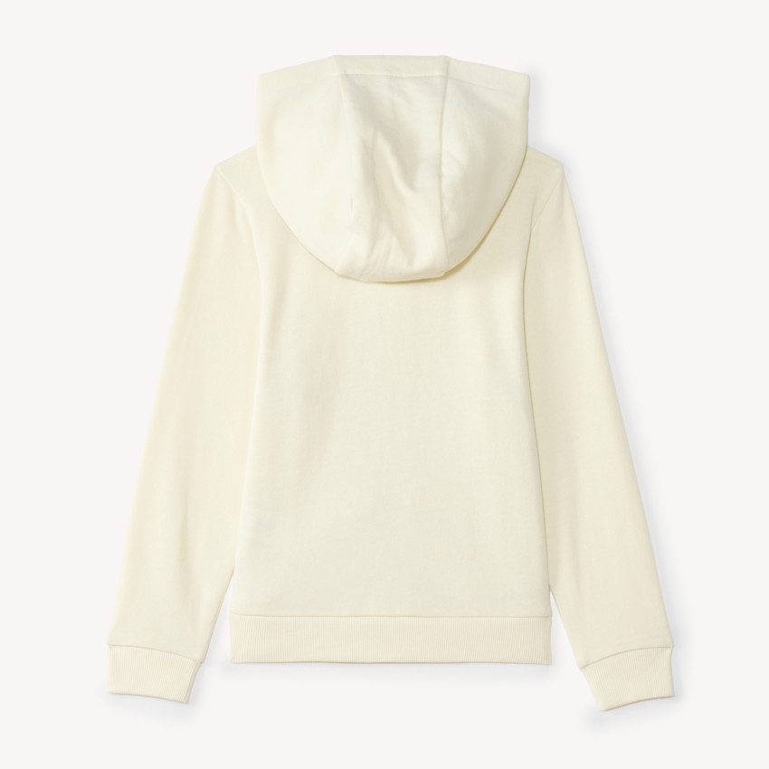 Gilet molleton uni à capuche pour fille 