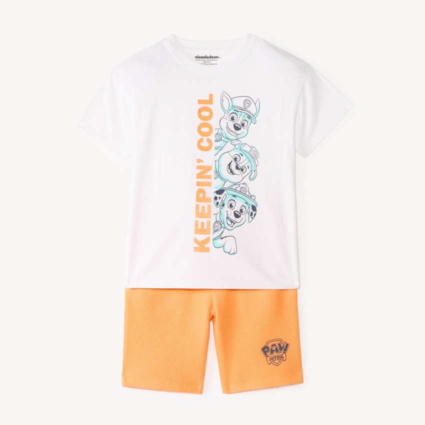 Ensemble 2 pièces t-shirt + short Pat'Patrouille pour garçon 