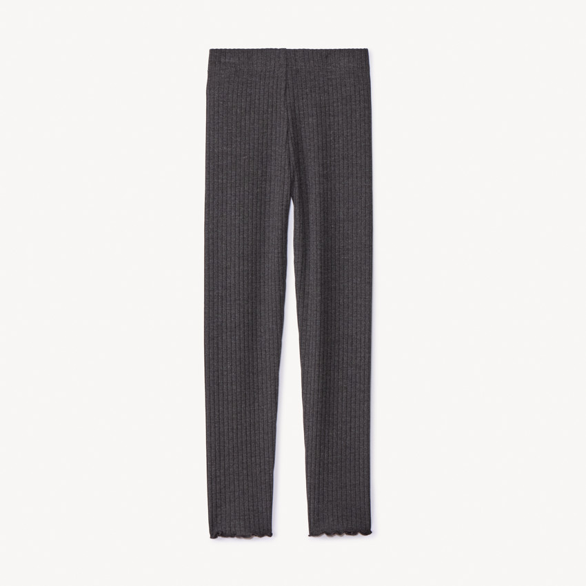 Legging côtelé avec nœud fantaisie pour fille 