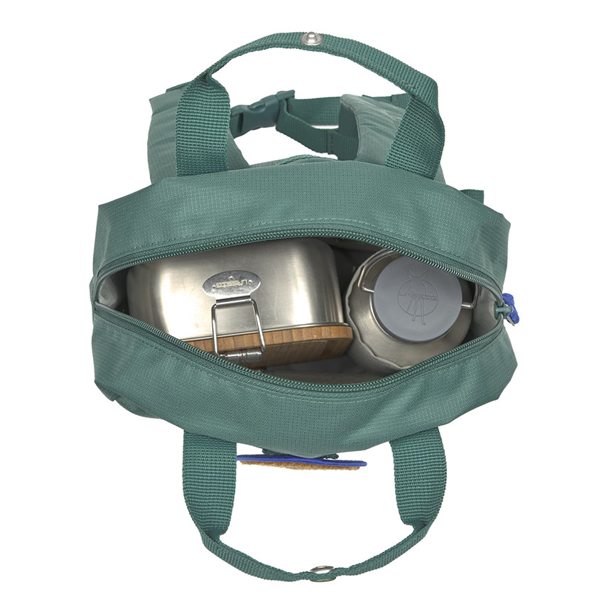  Sac à dos enfant Mini carré Little Gang Vert Foncé 