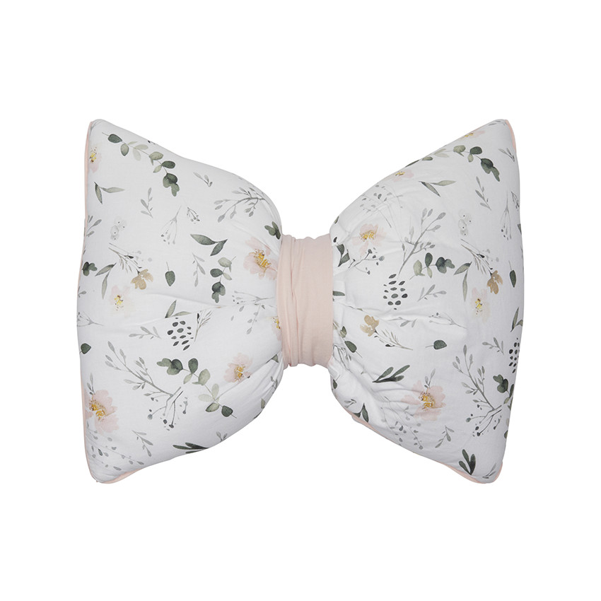 Coussin déco en forme de nœud sweet garden 