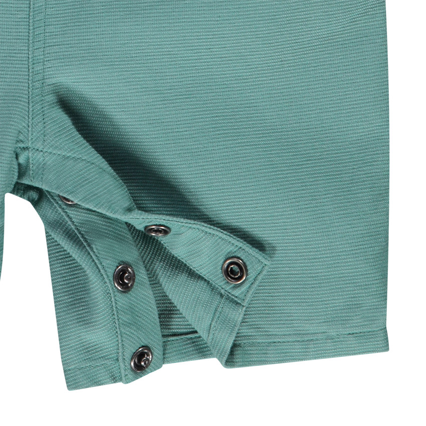 Salopette courte en coton armuré avec print palmier pour bébé garçon 