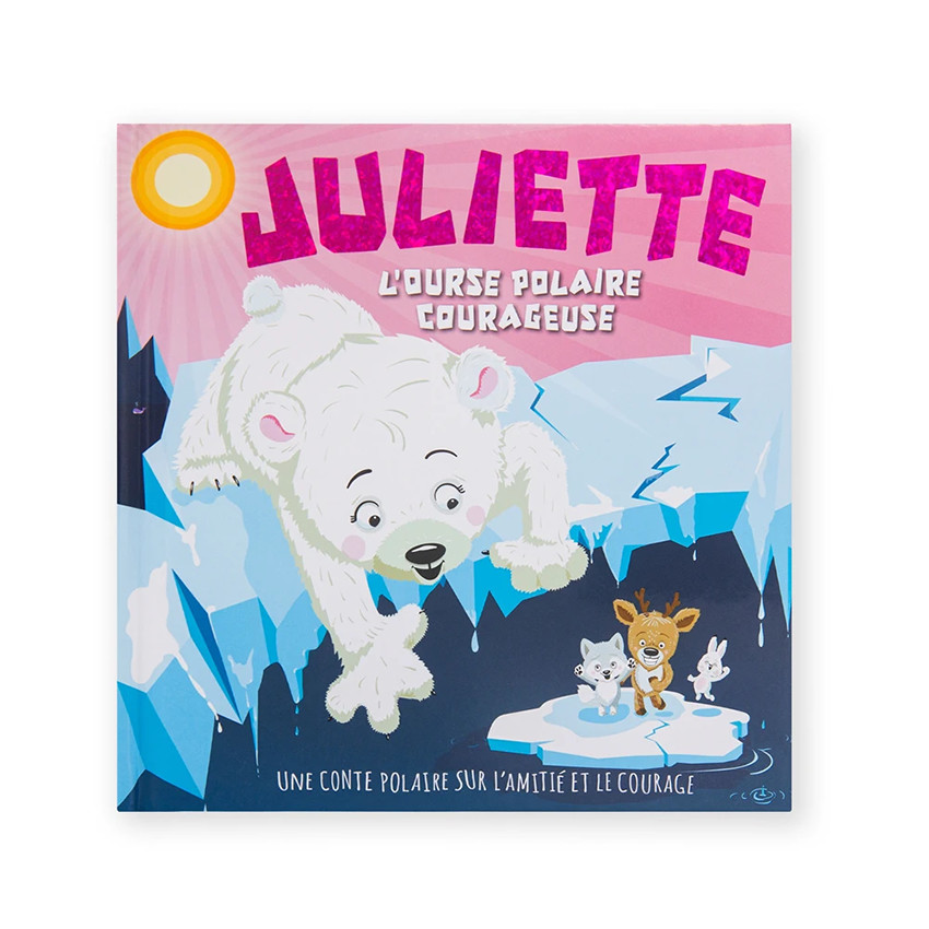 Livre personnalisé Juliette l'ourse polaire courageuse 
