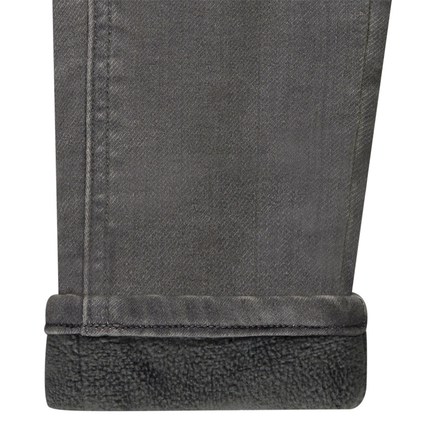 Jean doublé micropolaire uni pour bébé garçon 