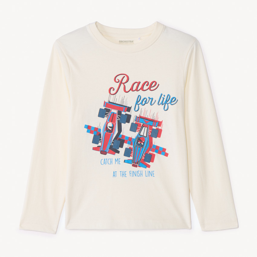 T-shirt manches longues printé pour garçon 