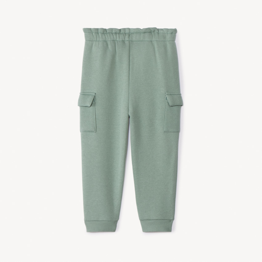Pantalon de jogging uni avec broderie pailleté pour bébé fille  