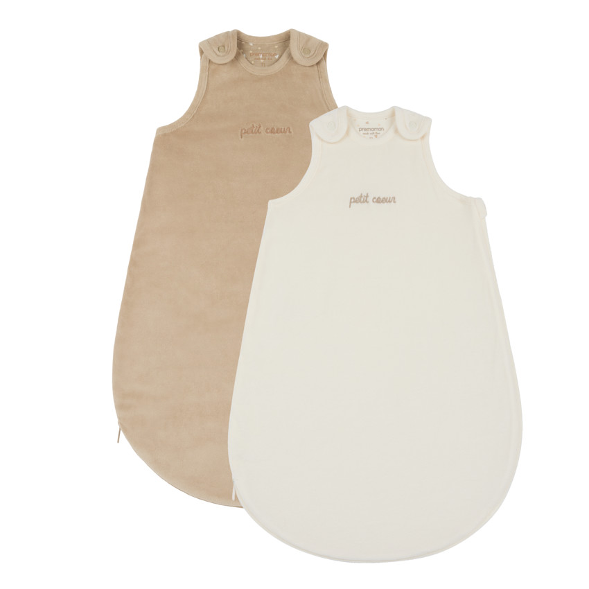 Lot de 2 gigoteuse sans manches "Petit Cœur" TOG 2,5