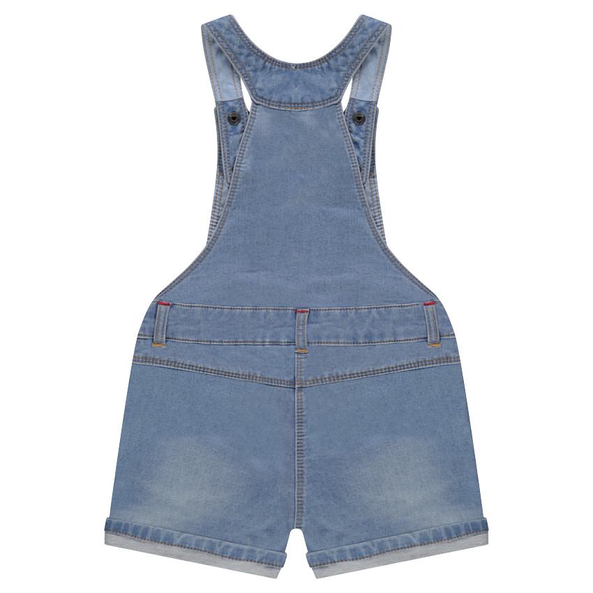 Salopette short en molleton effet jeans Disney print Minnie 