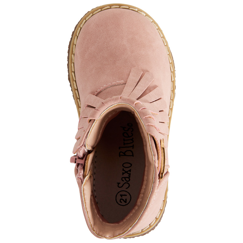 Bottines zippées à franges et paillettes pour bébé fille 
