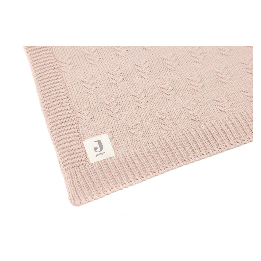 Couverture Grain Knit 100x150 cm - Wild Rose 