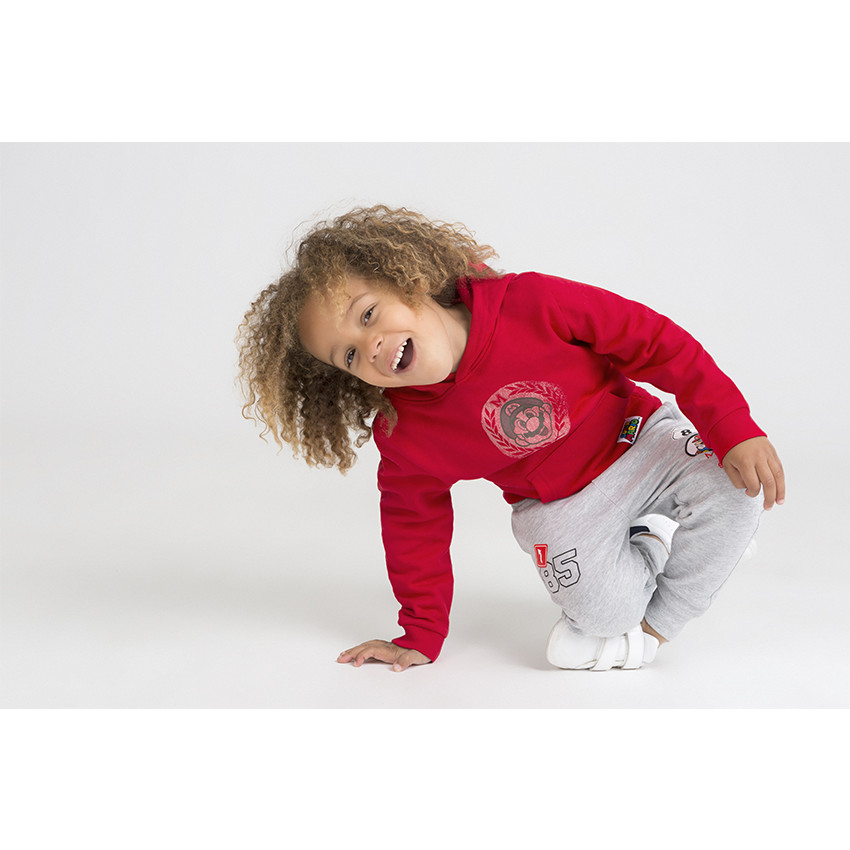 Sweat capuche en molleton print Super Mario
