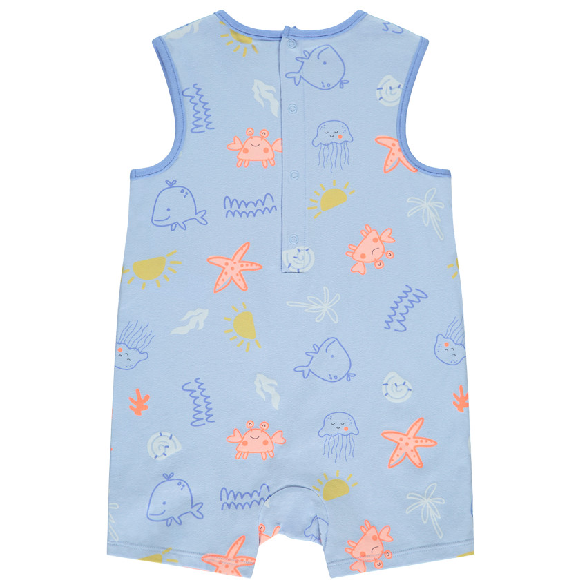 Lot de 2 combishorts à motifs sous-marins pour bébé garçon 