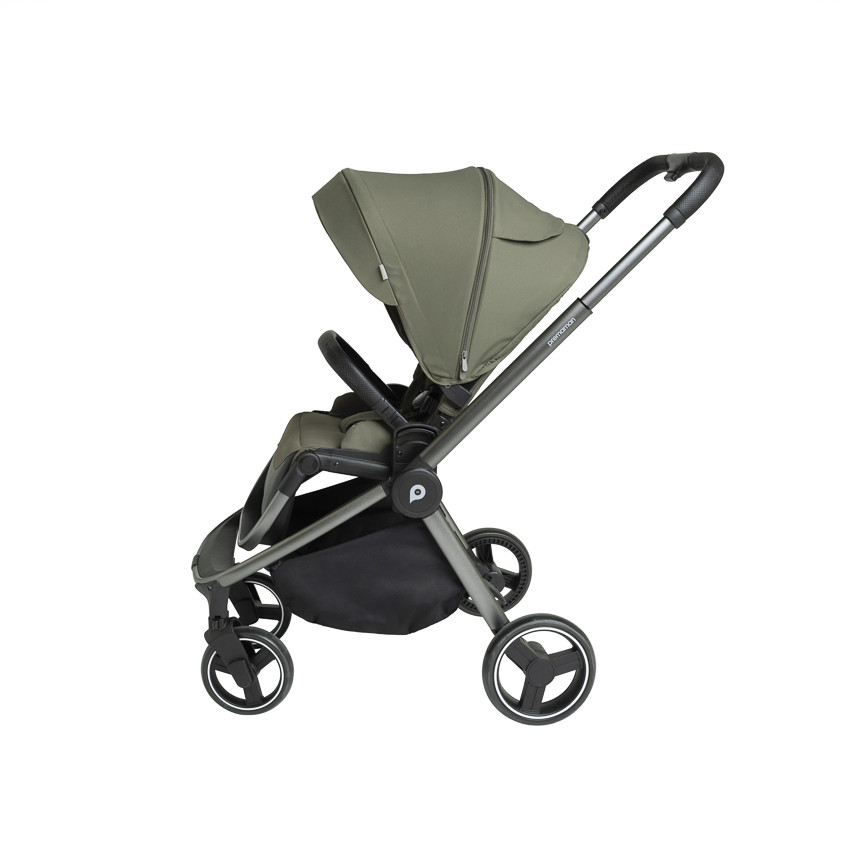 Poussette trio Alba avec nacelle vert olive 
