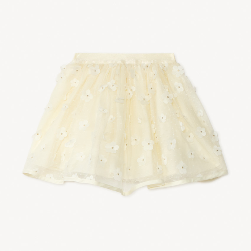 Jupe en tulle avec fleurs 3D pour bébé fille
