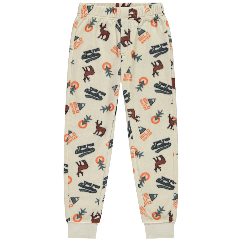 Set pyjama 2 pièces en velours avec imprimé pour garçon  