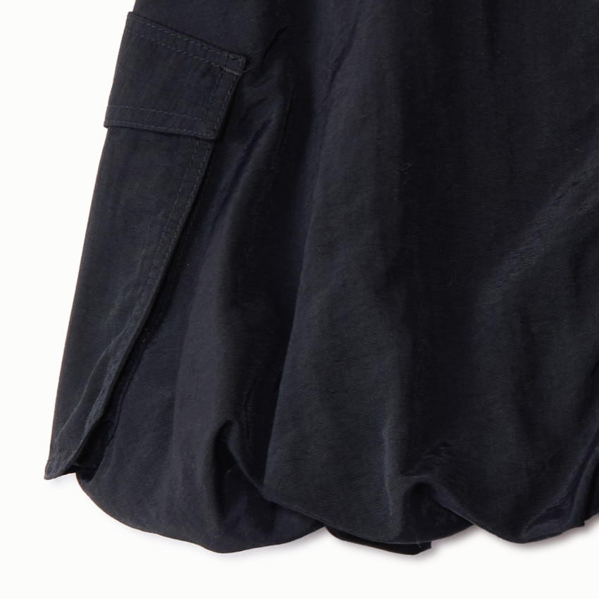 Jupe en toile parachute unie pour fille 