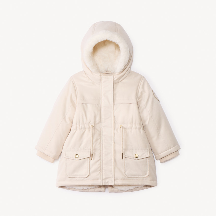 Parka Grand Froid à capuche doublée sherpa pour bébé fille