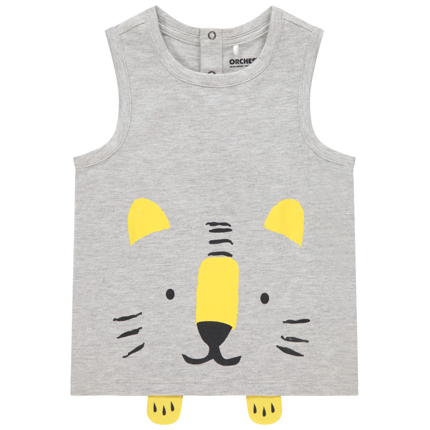 Débardeur print animal et détails en relief 