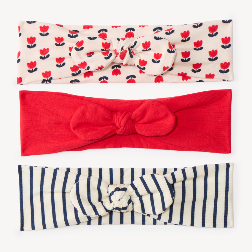 Lot de 3 bandeaux fantaisie pour bébé fille 