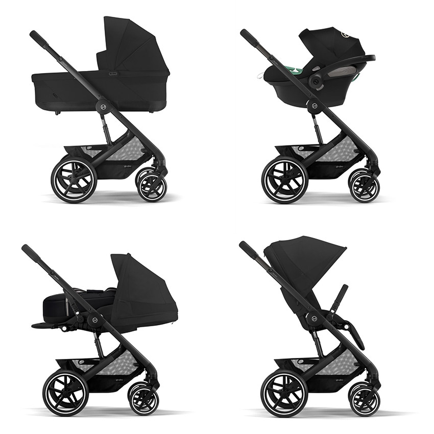 Nacelle bébé Cot S Lux Balios 2023 - Moon Black - Noir (Cybex) - Image 3