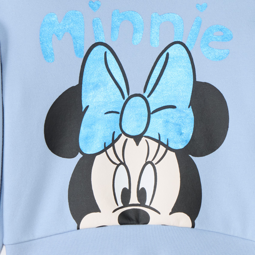 Sweat fille en molleton print Minnie Disney 