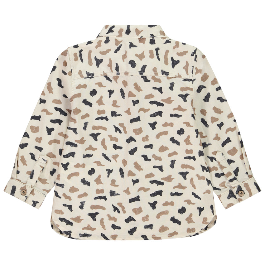Chemise manches longues imprimé tacheté pour bébé garçon 