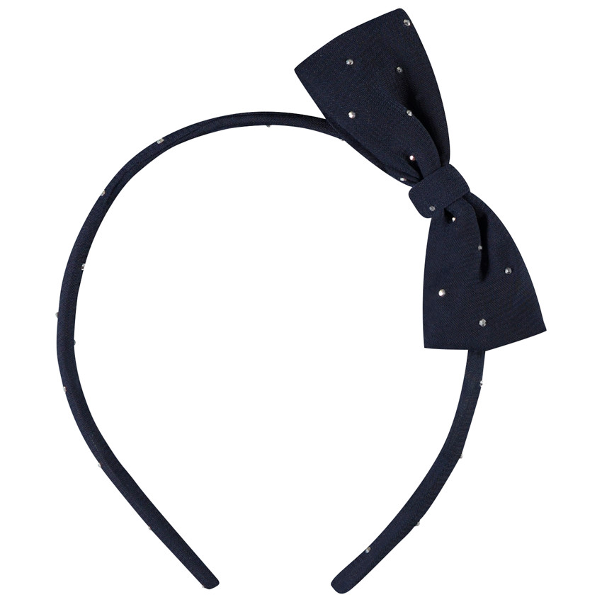 Serre-tête à nœud avec strass pour fille 