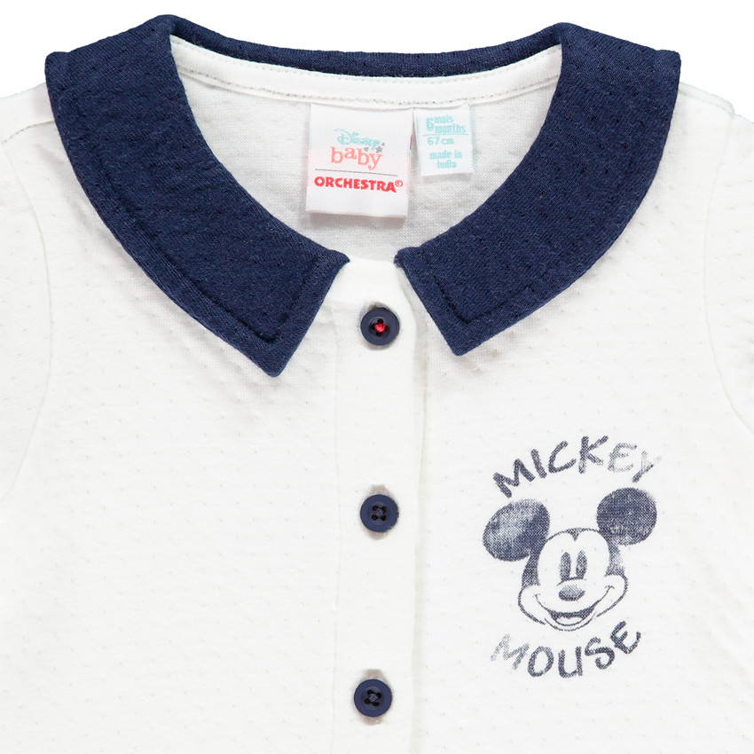 Combinaison effet 2 en 1 en maille print Mickey Disney pour bébé garçon 