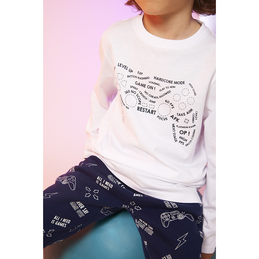 Pantalon de jogging imprimé jeux vidéo pour garçon 