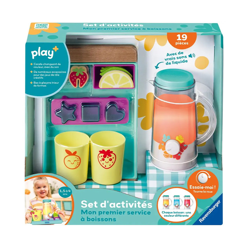 Set d'activités Mon premier service à boissons Play+
