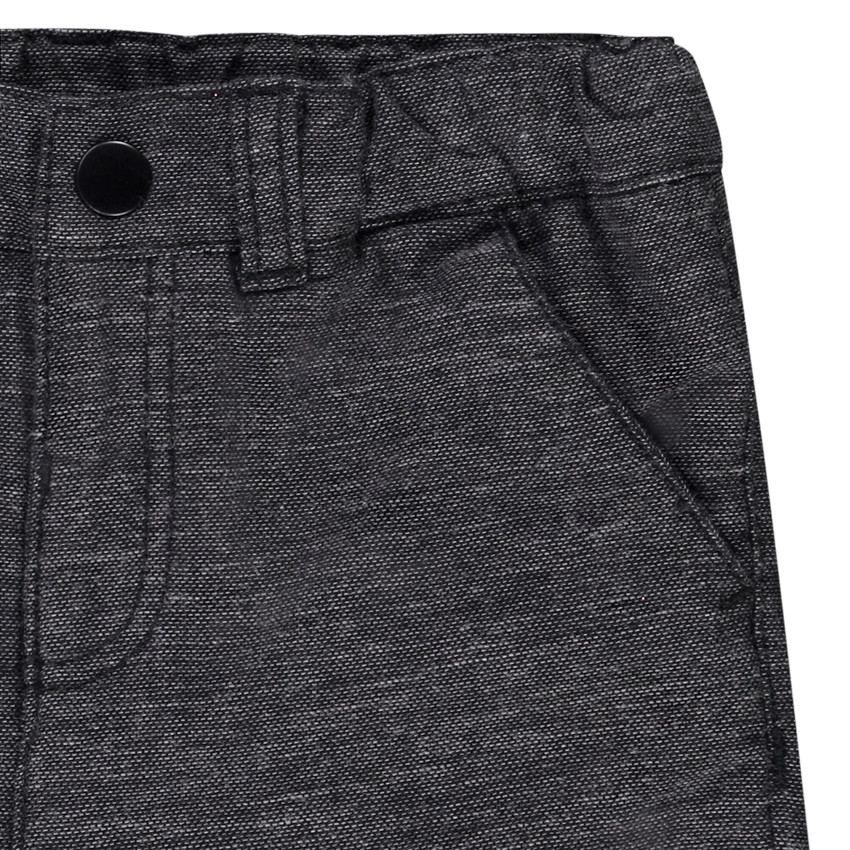 Pantalon chiné en double jersey pour bébé garçon Main Pantalon chiné en double jersey pour bébé garçon
