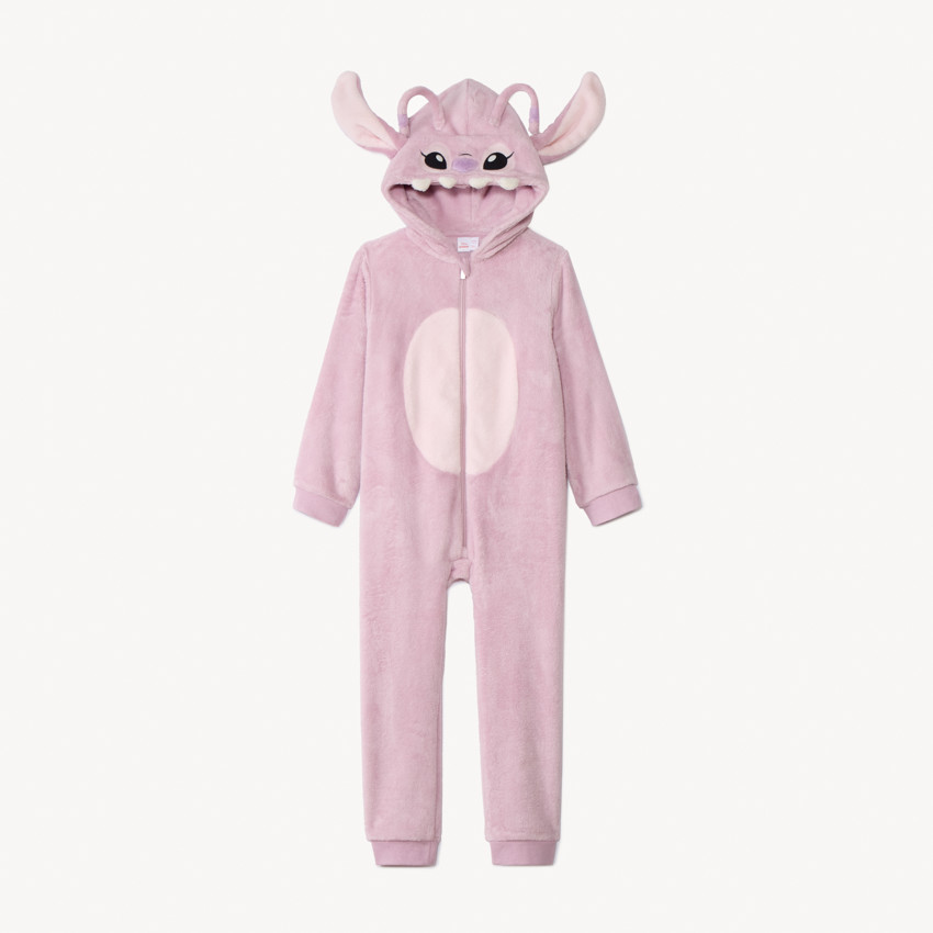 Surpyjama Angel Disney à capuche ludique et doublure sherpa pour fille