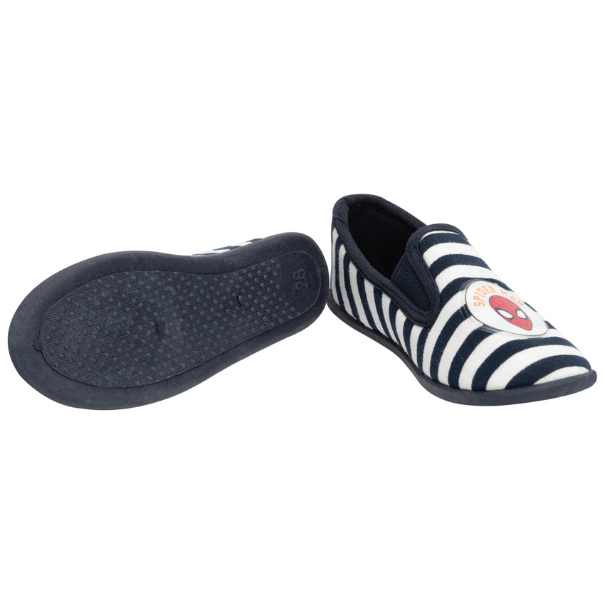 Chaussons rayés motif Spiderman pour enfant garçon 