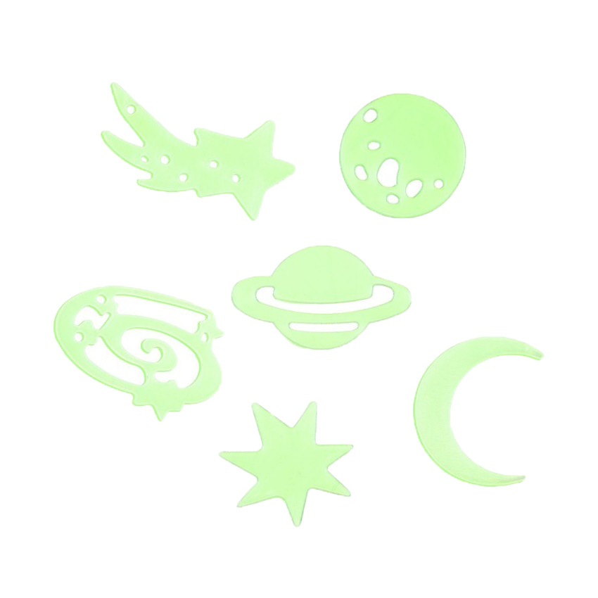 Lot de 24 stickers décoratifs phosphorescents