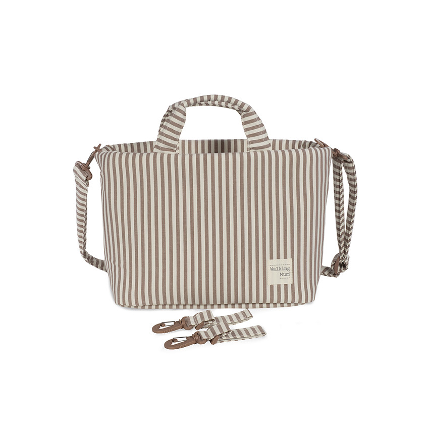 Sac à langer Praliné à rayures - Moka 