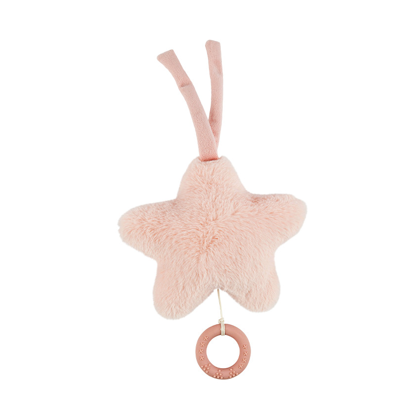 Peluche musicale étoile FanFan rose 
