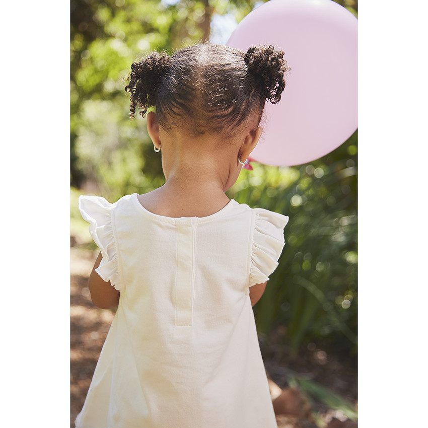 Ensemble de cérémonie tunique + caleçon imprimé pour bébé fille 