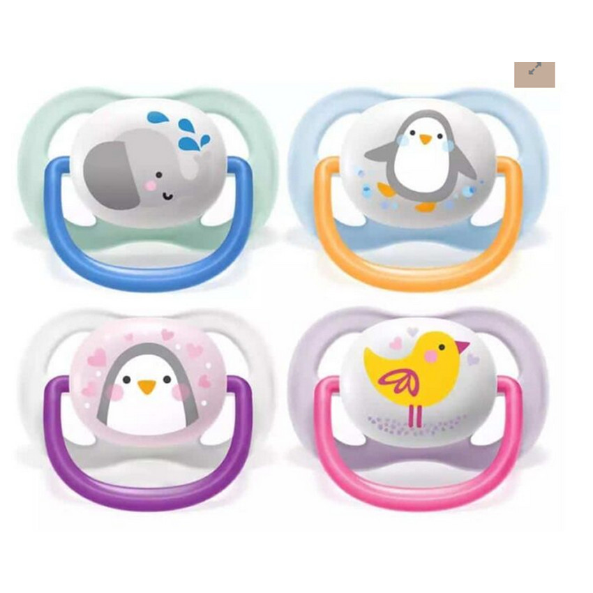 Sucette Silicone Ultra Air +6m - Mix Animaux - 2 pièces 