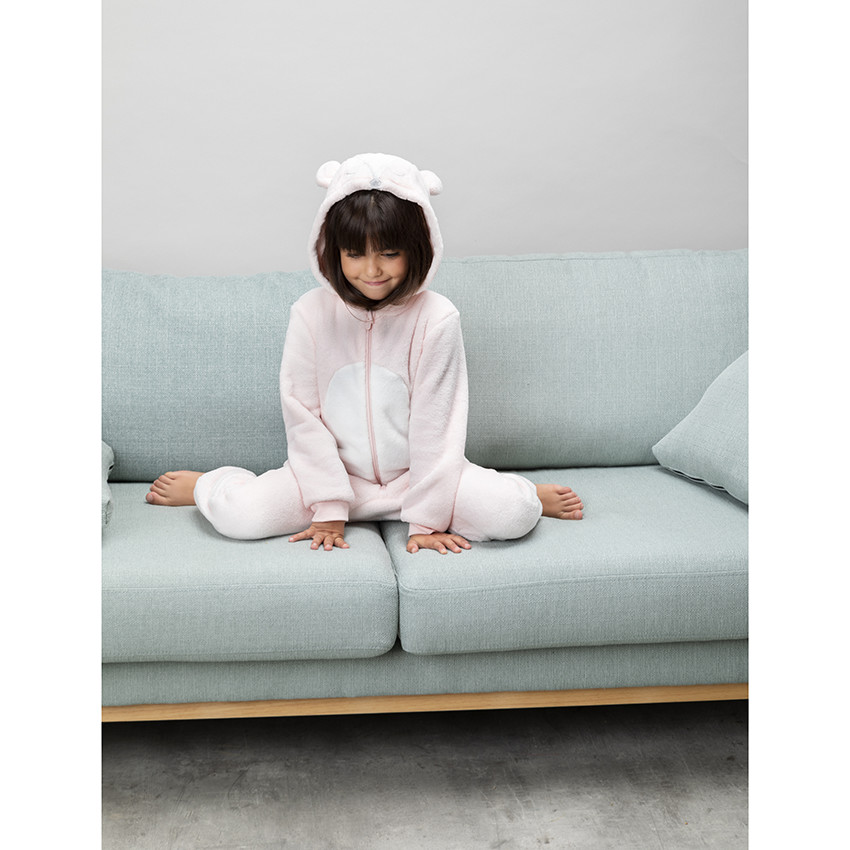 Surpyjama élan ludique en sherpa pour enfant fille 