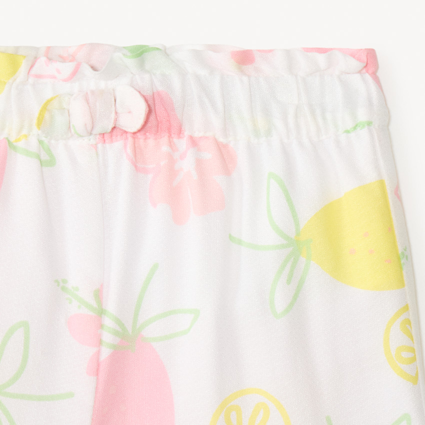 Ensemble 2 pièces t-shirt + short imprimé fruité pour bébé fille 