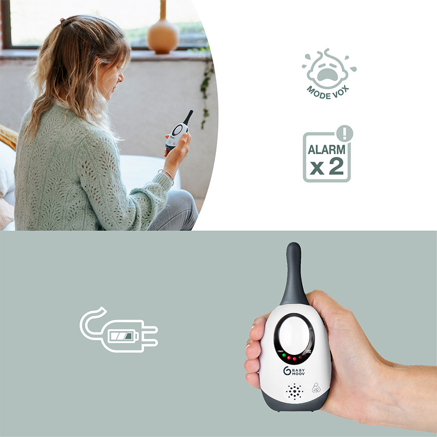 Babyphone audio Simply Care - Blanc (Babymoov) - Image 1