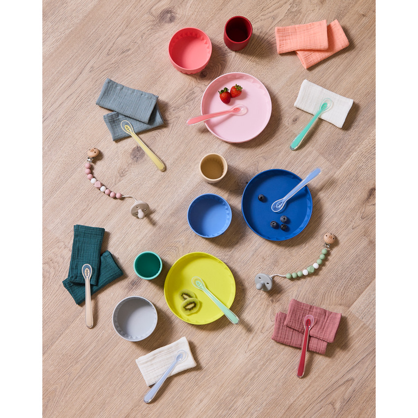Set repas en silicone 3 pcs - Origami 