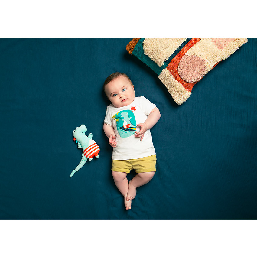 Ensemble t-shirt print dinosaure et short pour bébé garçon 