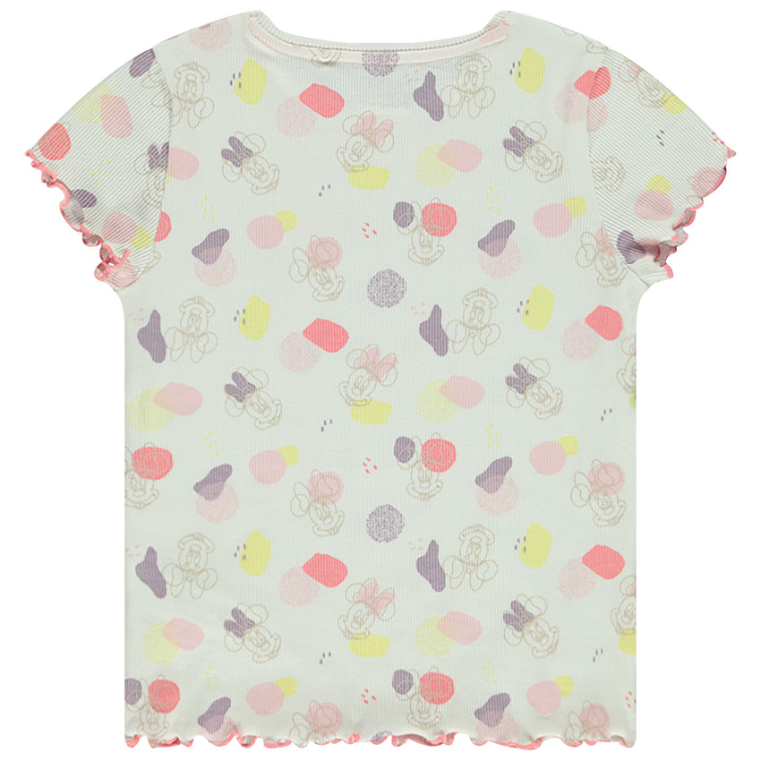 T-shirt manches courtes imprimé Minnie Disney pour fille  