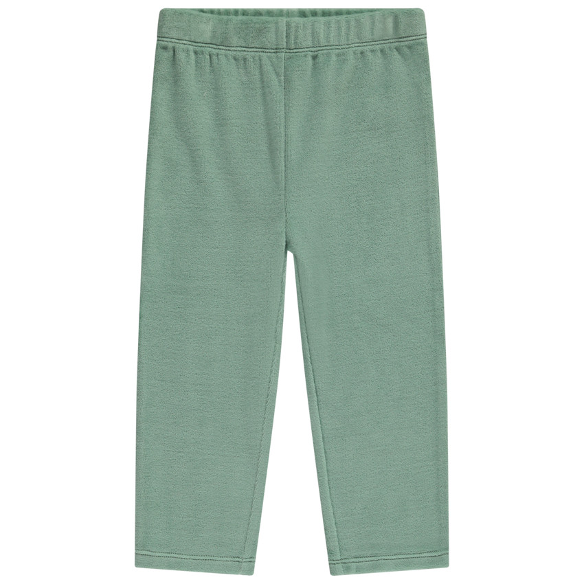 Ensemble 2 pièces en velours et print fantaisie pour bébé garçon 