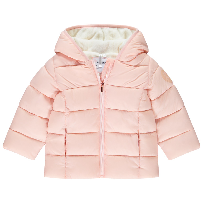 Doudoune à capuche doublée micropolaire pour bébé fille 