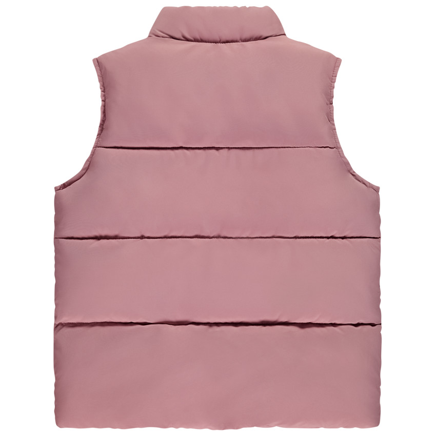 Doudoune sans manches en toile matte pour fille  